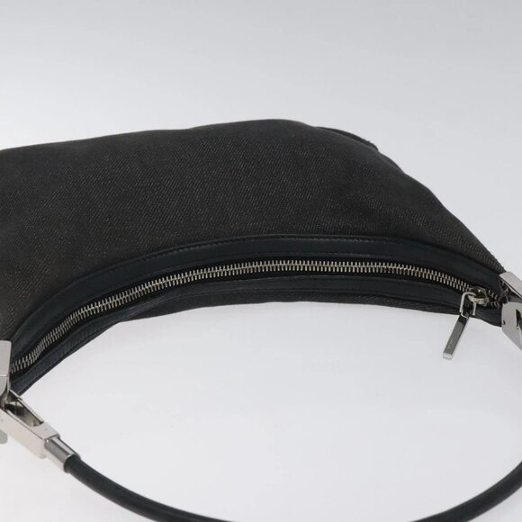 GUCCI Web Sherry Line Shoulder Bag Canvas Black Red Green - Picture 6 of 16